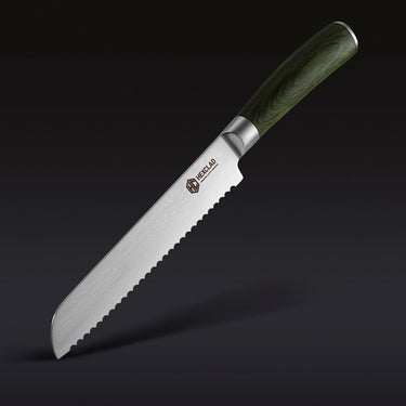 Cuchillo Dentado para Pan de Acero Damasco, 19 cm