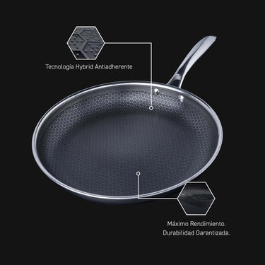 Sartén Hybrid de 12" con Tapa (30 cm)