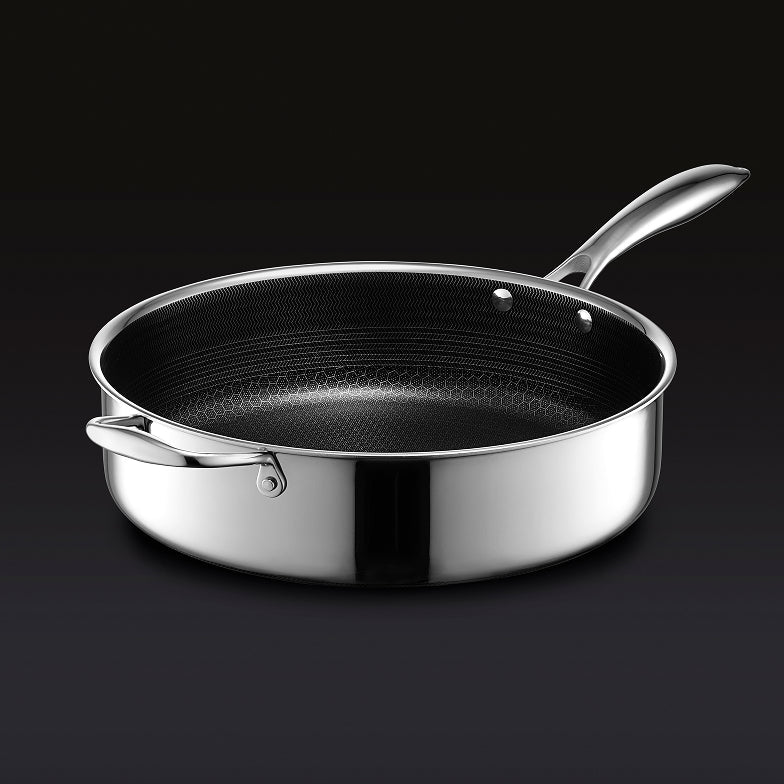 5.5 QT Hybrid Deep Sauté Pan with Lid (5.2 L)