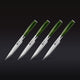 Damascus Steel Steak Knife Set, 4-pc (Green)