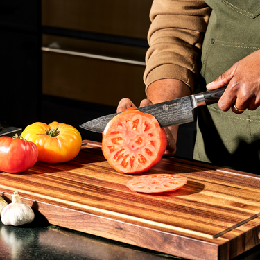 Set de Cuchillos Japoneses Damascus de 6 Piezas – Edición Espresso