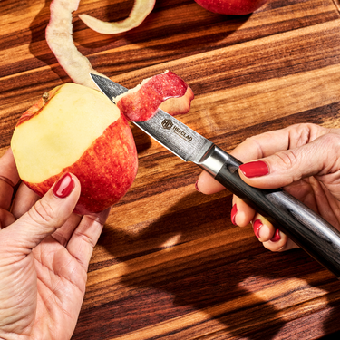 Set de Cuchillos Japoneses Damascus de 6 Piezas – Edición Espresso