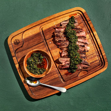 Set de Platos “Bistecca” de madera, 4 piezas