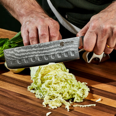 Damascus Steel Nakiri Knife, 6.5" (16.5cm)