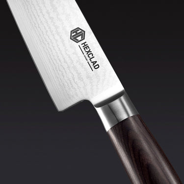 Set de Cuchillos Japoneses Damascus de 6 Piezas – Edición Espresso