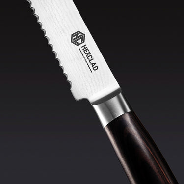 Set de Cuchillos Japoneses Damascus de 6 Piezas – Edición Espresso