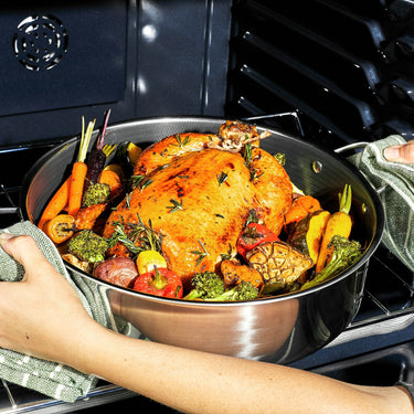 Sartén Hondo Hybrid para Saltear/Freír Pollo con Tapa, 7QT (6.6 L)