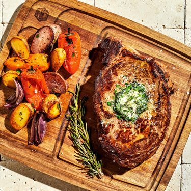 Set de Platos “Bistecca” de madera, 4 piezas