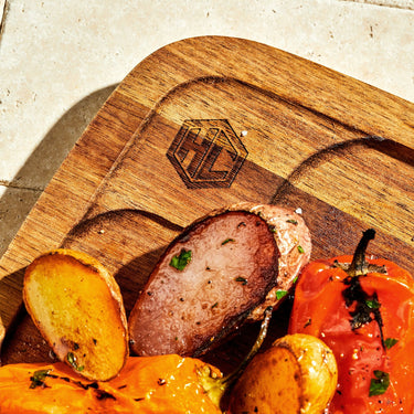 Set de Platos “Bistecca” de madera, 4 piezas