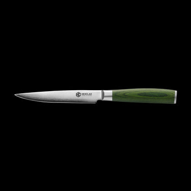 Damascus Steel Steak Knife Set, 4-pc (Green)