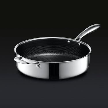 5.5 QT Hybrid Deep Sauté Pan with Lid (5.2 L)