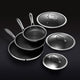 6pc HexClad Hybrid Cookware Set w/ Lids