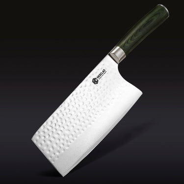 Damascus Steel Cleaver, 7" (18cm)