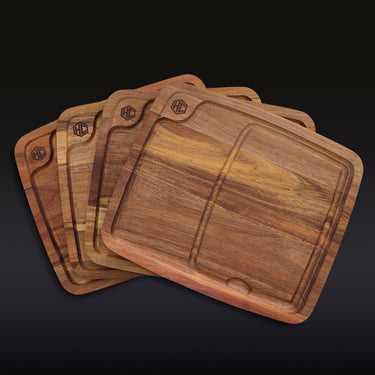 Set de Platos “Bistecca” de madera, 4 piezas