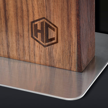 Magnetic Walnut Knife Block