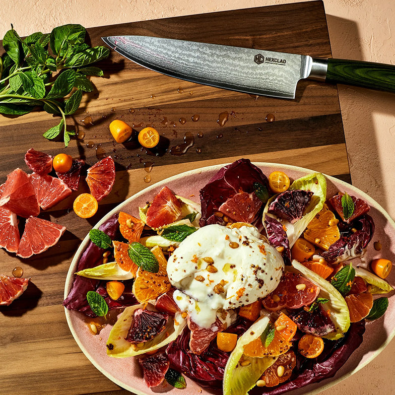 Cuchillo de Chef de Acero Damasco, 8" (20 cm)