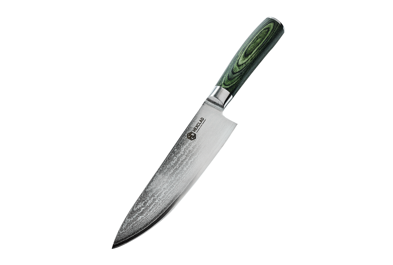Cuchillo de Chef de Acero Damasco, 8" (20 cm)