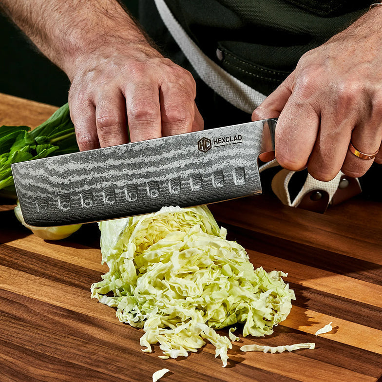 Damascus Steel Nakiri Knife, 6.5" (16.5cm)