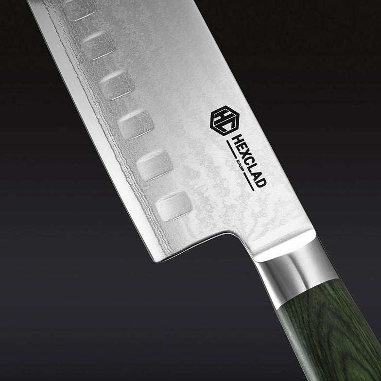 Damascus Steel Nakiri Knife, 6.5" (16.5cm)