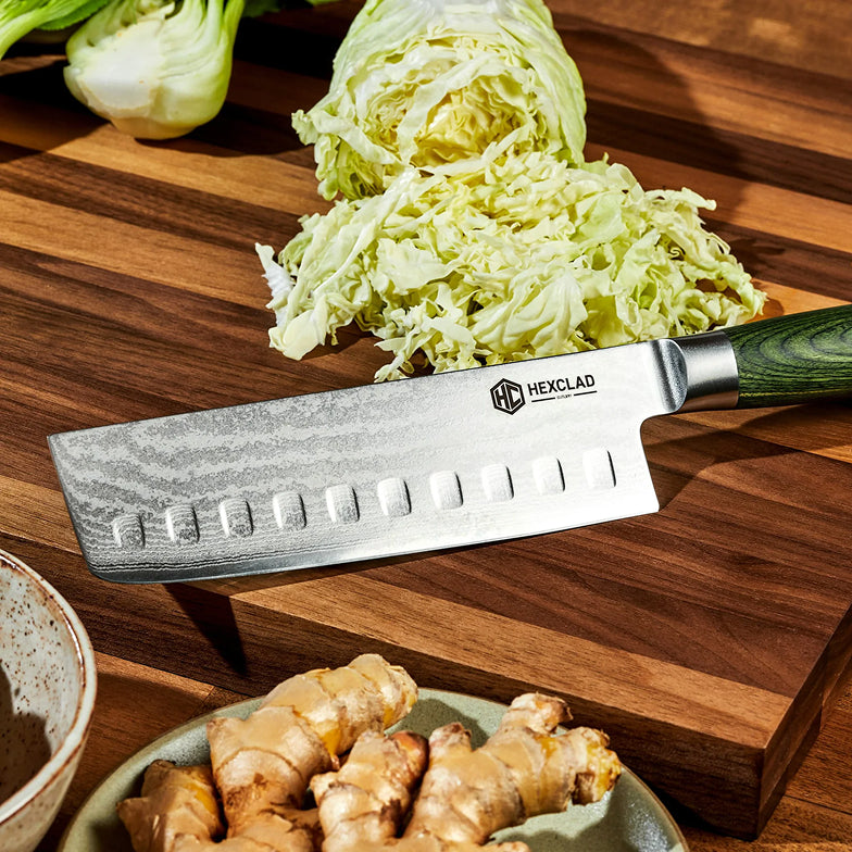 Damascus Steel Nakiri Knife, 6.5" (16.5cm)