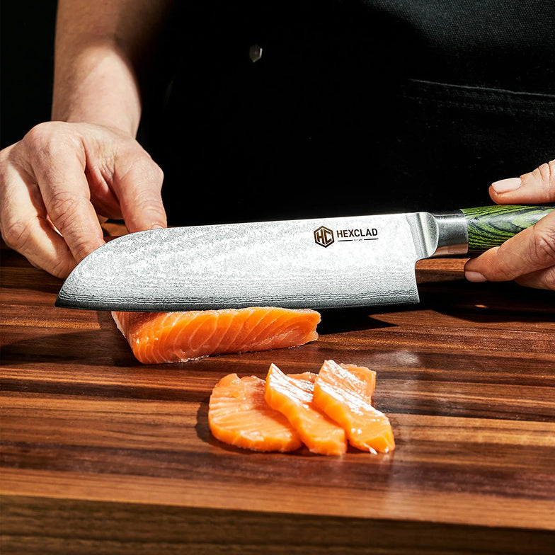Cuchillo Santoku de Acero Damasco, 7" (17 cm)