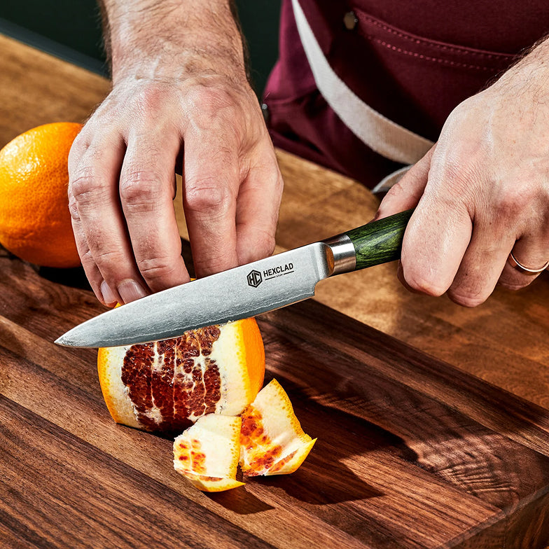 Cuchillo Utilitario de Acero Damasco, 5" (12 cm)